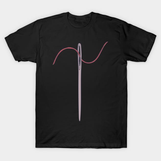 Needle Threading - Eye of a Needle - Sew Tool T-Shirt by DeWinnes